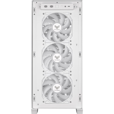 Obudowa midi tower Asus tuf gaming gt302 argb (biała | 2x usb-a | 1x usb-c | rgb | szkło hartowane)
