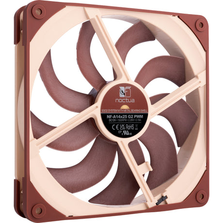 Wentylator obudowy Noctua nf-a14x25 g2 pwm (brązowy, 140 x 140 x 25 mm)