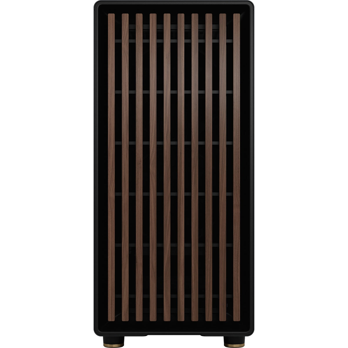 Obudowa North Midi Tower o konstrukcji fraktalnej (kolor czarnego drewna | 2x USB-A | 1x USB-C | szkło hartowane)
