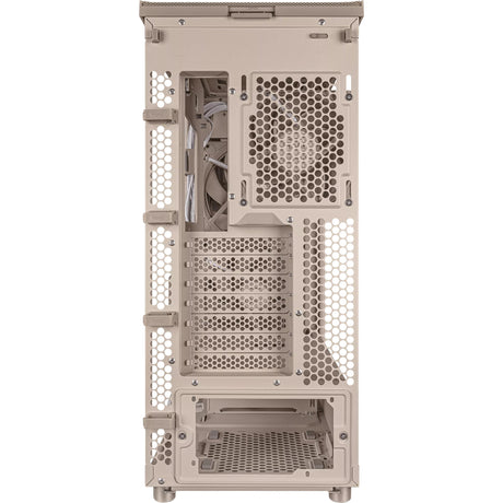 Asus proart pa401 wood Edition - obudowa midi tower z panelem siatkowym (beżowy kolor drewna | 2x USB-A | 1x USB-C)