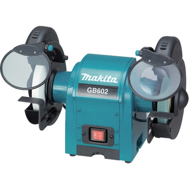 Szlifierka stołowa Makita 230 V 150 mm Szlifierka stołowa gb602 (niebiesko-czarna)