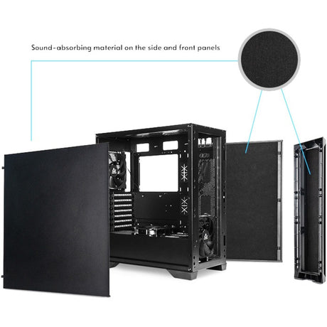 Obudowa midi tower Chieftec Apex q (czarna | 2x USB-A | 1x USB-C)
