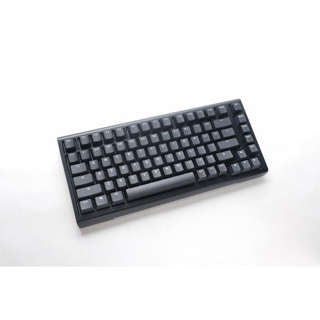 Ducky rzutowany tinker 75 z qmk przez klawiaturę mechaniczną rgb (czarny, układ amerykański (qwerty), wiśniowy mx niebieski, 75%, diody led rgb, podwójny strzał pbt, możliwość wymiany podczas pracy, mocowanie uszczelki)