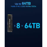 Terramaster f8 SSD NAS (czarny, 1x 10GBE, HDMI, USB)