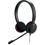 Jabra Evolution 20, zestaw słuchawkowy nauszny ms (czarny, USB-C, USB-A, stereo)