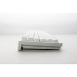 Ducky zero 6108 czysta biała mechaniczna klawiatura do gier rgb (biała, układ amerykański (qwerty), wiśnia mx2a speed silver, 100%, diody rgb, double-shot pbt, hot swap, 2,4 ghz | bluetooth | usb-c)