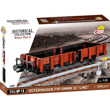 Cobi güterwagen type ommr 32 linz constructiespeelgoed (schaal 1:35)