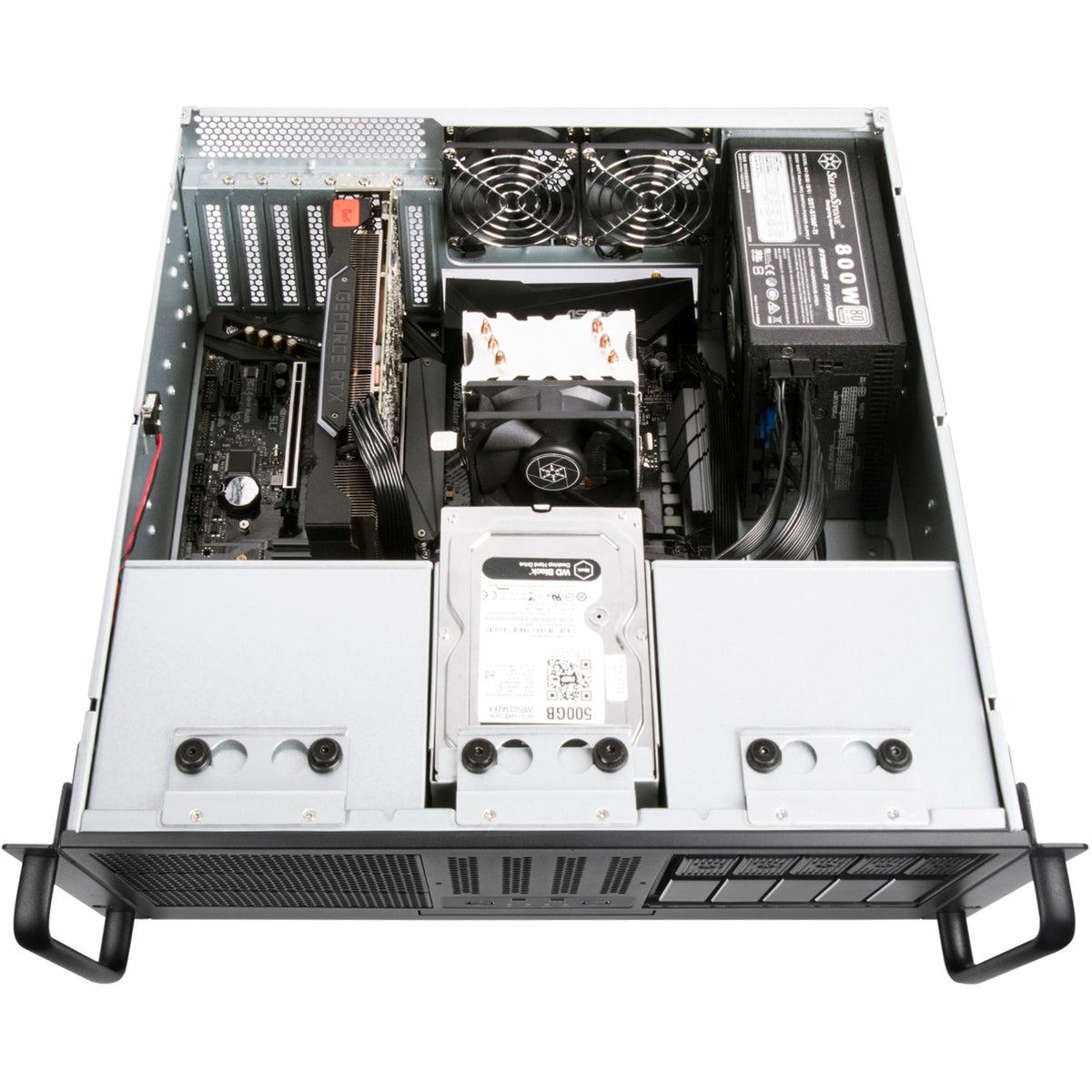 Obudowa rack Silverstone RM41-506 (czarna | 2x USB-A 3.2 (5 Gbit s))