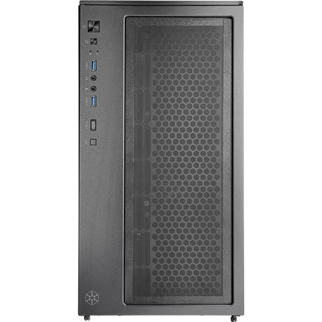 Obudowa mini tower Silverstone lucid 05 (czarna | 2x USB-A | 1x USB-C | RGB | szkło hartowane)
