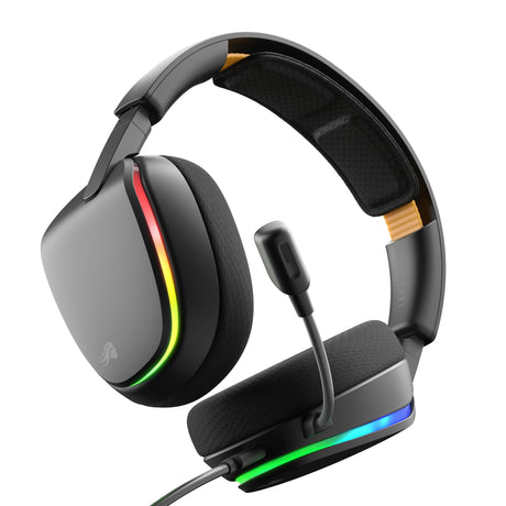 Glorious GHS Eternal RGB - stereofoniczny zestaw słuchawkowy do gier RGB nauszny zestaw słuchawkowy do gier (czarny, PC, PS5, PS4, Switch, USB-C)