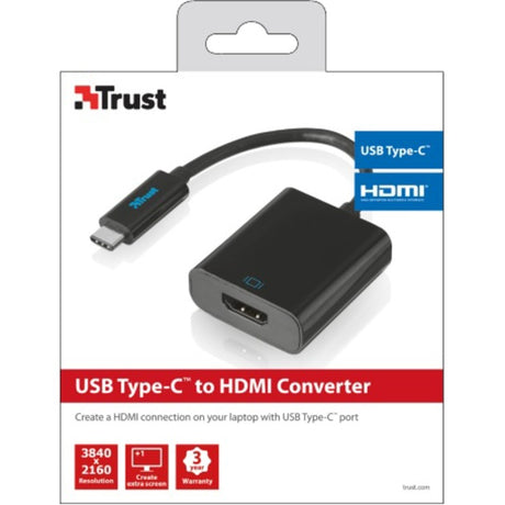 Adapter Trust USB Type-C - HDMI Adapter USB (czarny, 21011)