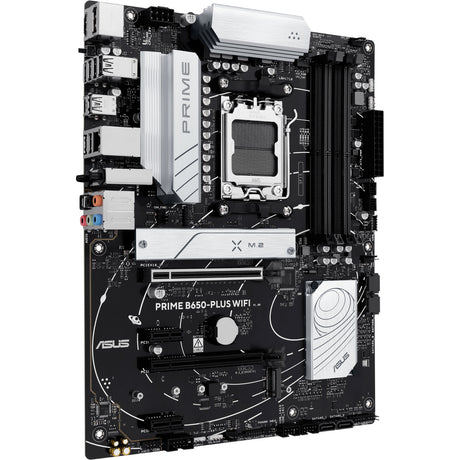 Płyta główna Asus Prime B650-Plus WiFi Socket AM5 (czarno-srebrna, RAID, 2,5 GB-LAN, WiFi 6e, BT 5.3, dźwięk, ATX)
