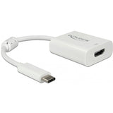 Delock Adapter USB-C > HDMI (biały, 0,1 metra, 4K 60 Hz, HDR)