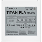 Zasilacz modułowy Montech Titan Pla 1000 W (biały, 2x pcie)