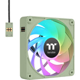 Thermaltake ct120 ex Reverse argb Sync wentylator chłodzący komputer Matcha Green (zestaw 3 wentylatorów) wentylatory do obudowy (jasnozielony, 3 sztuki, 120 x 120 x 25 mm, pwm)