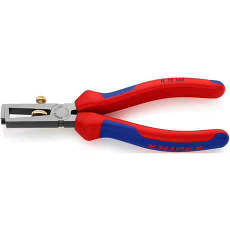 Szczypce do ściągania izolacji Knipex polerowane komfortowe 160 mm (czerwony niebieski)