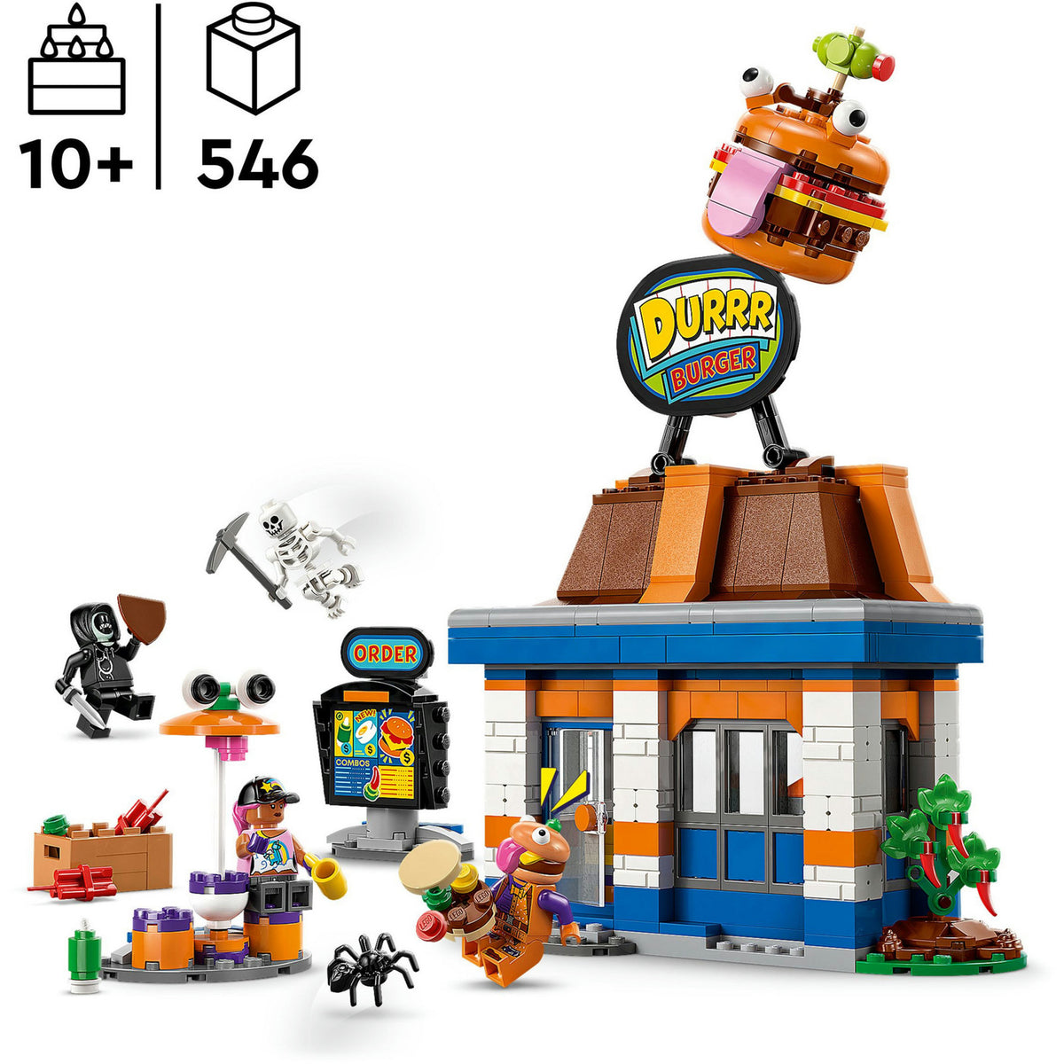 Lego® Fortnite® Restauracja z burgerami Durrr — 77076
