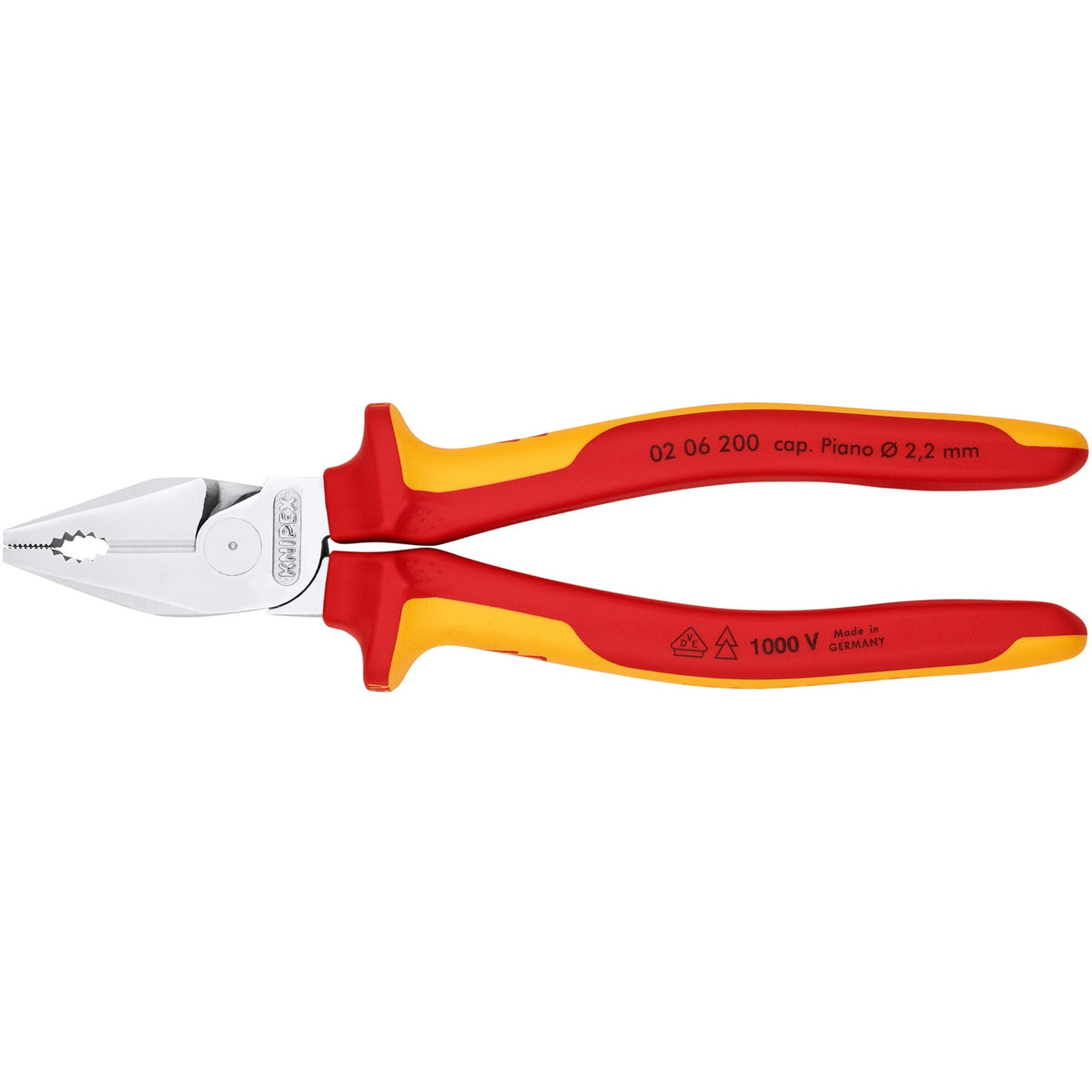 Szczypce uniwersalne Knipex 0206200 Szczypce uniwersalne (testowane przez VDE)