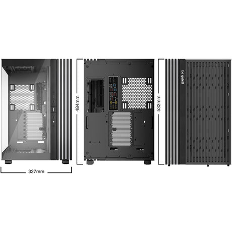 Bądź cicho! podstawa świetlna 900 dx obudowa typu big tower (czarna | 2x USB-A | 1x USB-C | RGB | okienko)