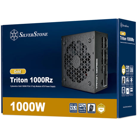 Modułowy zasilacz Silverstone Triton 1000rz o mocy 1000 W (czarny, 1x 12 V-2x6, 4x pcie)