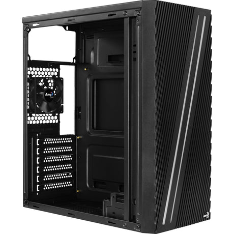 Obudowa midi tower Aerocool Streas (czarna | 3x USB-A | RGB | okienko)