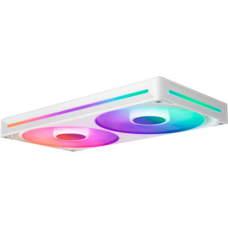Wentylatory rdzeniowe Nzxt f280 rgb (białe, 2 sztuki, 280 x 140 x 26 mm)