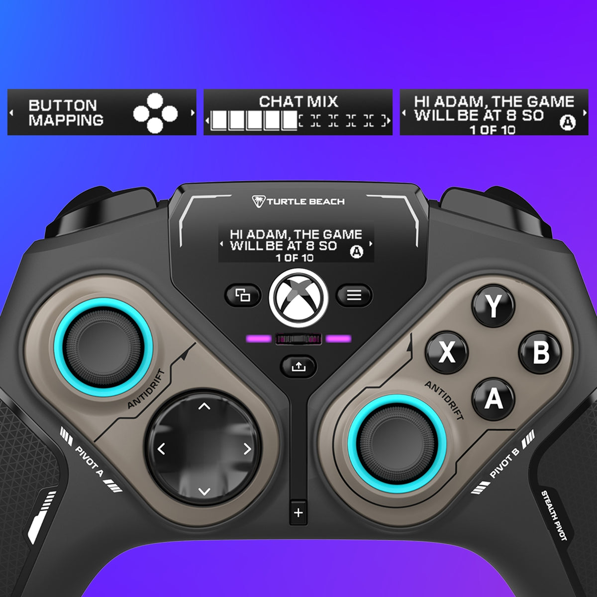 Bezprzewodowy inteligentny kontroler Turtle Beach Stealth Pivot (czarny, Bluetooth USB, 2,4 GHz, PC, Xbox, Android)