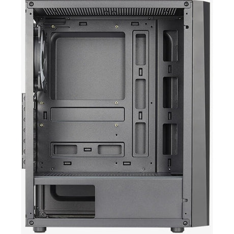 Obudowa midi tower Aerocool delta g-bk-v1 (czarna | 3x usb-a | rgb | szkło hartowane)