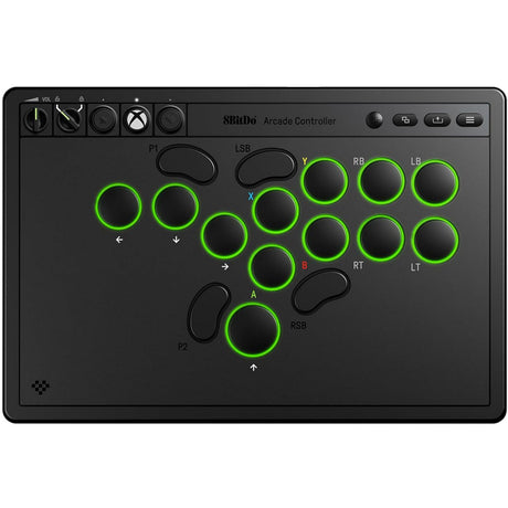 Kontroler arcade 8bitdo dla konsoli Xbox (czarny, USB 2,4 GHz, seria Xbox x|s, Xbox One, PC)