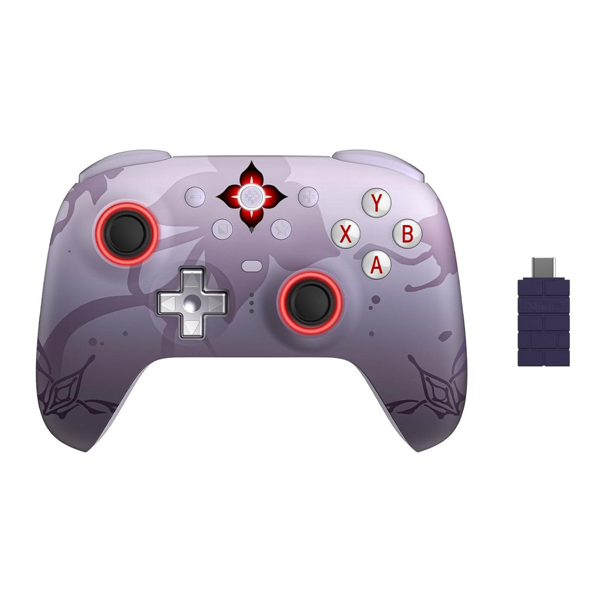 Kontroler bezprzewodowy 8bitdo Ultimate 2 - Honkai: Star Rail - Evernight (jasnofioletowy, Bluetooth 2,4 GHz, USB, PC)