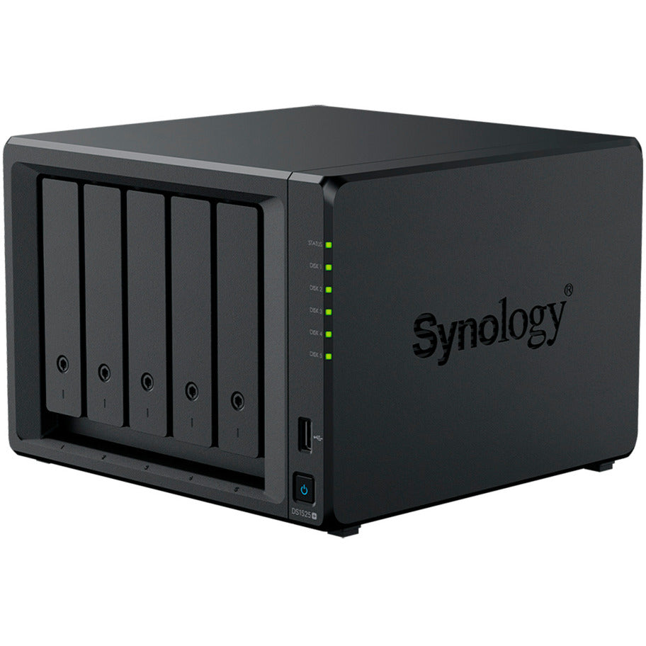 Stacja dyskowa Synology ds1525+ nas (czarna, 2x LAN, USB)