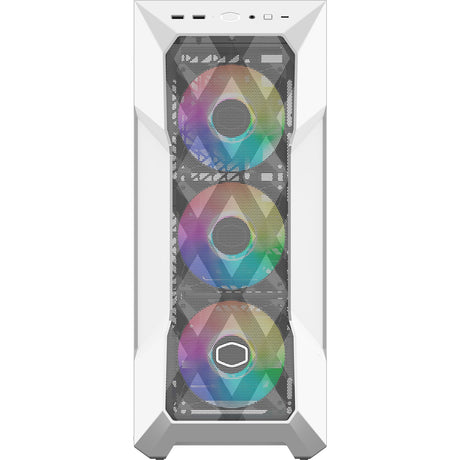 Obudowa Midi Tower Cooler Master Masterbox TD500 Mesh V2 (biała | 2x USB-A | 1x USB-C | RGB | Szkło hartowane)