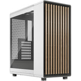 Obudowa Midi Tower o konstrukcji fraktalnej (biały kolor drewna | 2x USB-A | 1x USB-C | szkło hartowane)
