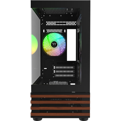 Obudowa mini tower Thermaltake View 170 ws argb (kolor czarnego drewna | 2x usb-a | rgb | okno)