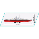 Cobi battleship gneisenau constructiespeelgoed (schaal 1:300)