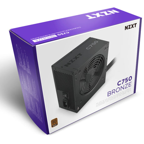 Nzxt c750 brązowy modułowy zasilacz 750 W (czarny, 1x 12v-2x6, 4x pcie)
