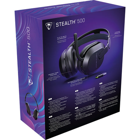 Nauszny zestaw słuchawkowy do gier Turtle Beach Stealth 500 (czarny, PC - Windows 10 i nowsze, Playstation 4 5, Nintendo Switch, Android, iOS)