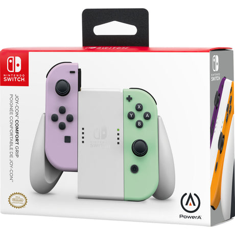 Komfortowy uchwyt Powera Joy-Con do przełącznika Nintendo - montaż biały (biały)