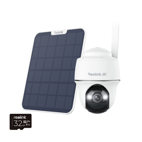 Kamera bezpieczeństwa Reolink G440 + panel słoneczny 2 (biała, 4k, 8mp, 4G LTE, w tym panel słoneczny 2 + karta micro SD 64 GB)