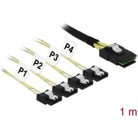 Delock mini SAS SFF-8087 > 4x adapter SATA 7-pin (1 metr)