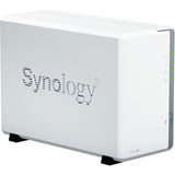 Stacja dyskowa Synology ds223j nas (biała, 2x USB 3.2 gen 1)