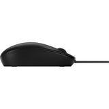 Mysz laserowa HP 128 z kablem (czarna, 1200 dpi)