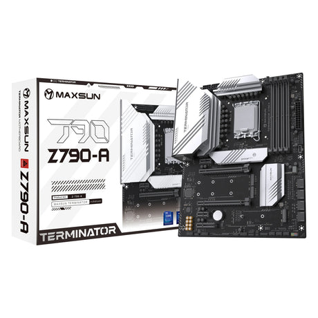Płyta główna Maxsun MS-Terminator Z790-A z gniazdem 1700 (czarna, RAID, 2,5 GB-LAN, dźwięk, ATX)