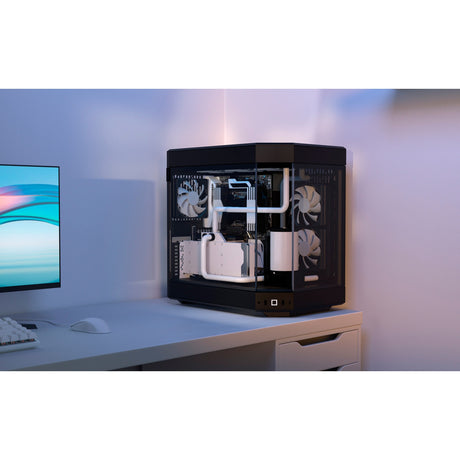 Obudowa midi tower Hyte Y60 (czarna | 3x USB-A | szkło hartowane)