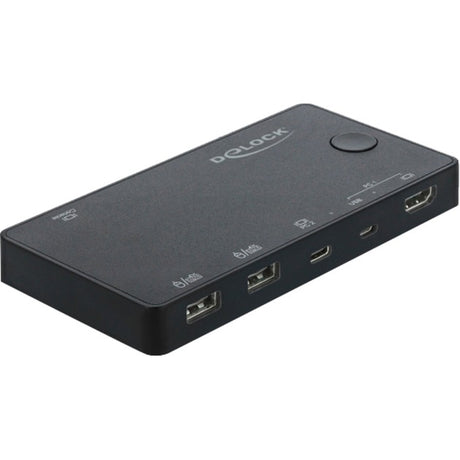 Delock Przełącznik HDMI USB-C KVM 4K 60 Hz z przełącznikiem USB 2.0 KVM