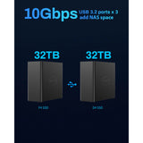 Terramaster f4 SSD NAS (czarny, 1x 5GBE, HDMI, USB)