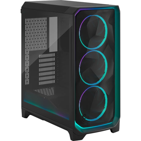 Konstrukcja fraktalna meshify 3 ambient pro rgb obudowa midi tower (czarna | 2x usb-a | 1x usb-c | rgb | szkło hartowane)