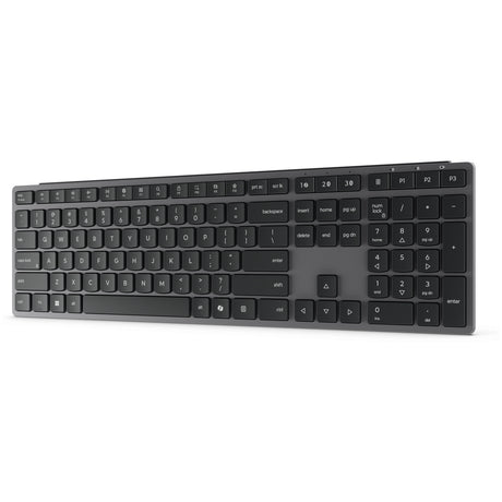 Nowoczesna bezprzewodowa klawiatura Lenovo 700 dla wielu urządzeń - zestaw stacjonarny euro103p (szary, 100%, 2,4 GHz, Bluetooth)