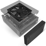 Obudowa HTC Silverstone sst-ml10b (czarna | 2x usb-a)