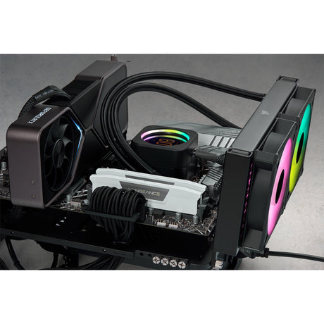 Corsair vengeance rgb 32 gb ddr5-6000 (2x 16 gb) werkgeheugen (zwart, cmh32gx5m2d6000z38, expo)